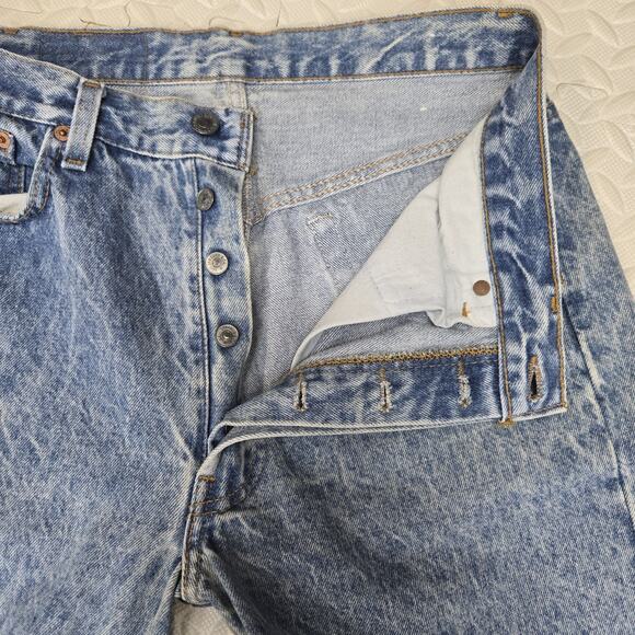 Vintage Levi's 501 XX Jeans Mens 32x31 Acid Wash Cotton USA 80's Grunge Rock - Picture 8 of 14